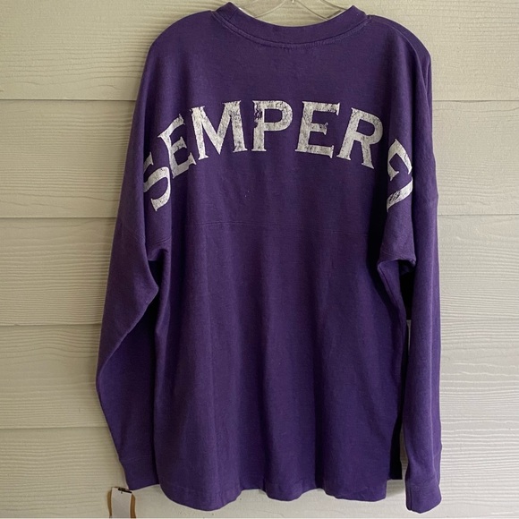 MV Sport Purple Semper Fi Ling Sleeve Shirt XL NWT - Picture 7 of 7